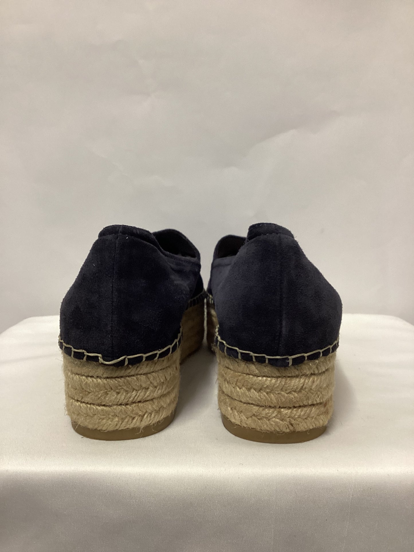 Miu Miu Navy Suede Platform Espadrilles 7.5