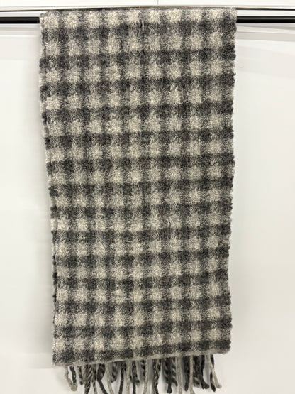 Frangi Gingham Grey Lambswool Scarf