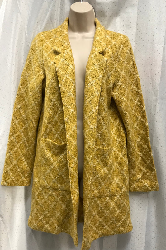 M&Co Yellow Size 14 BNWT Mid length Jacket with Pockets (non buttoned)