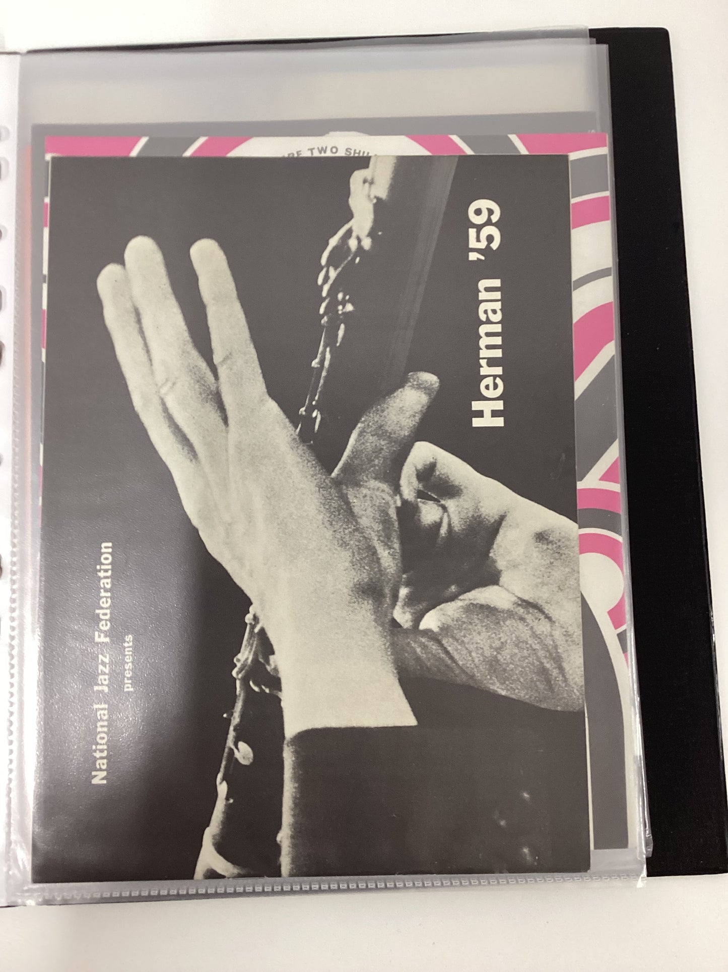 21 Vintage Jazz Programmes In Folder