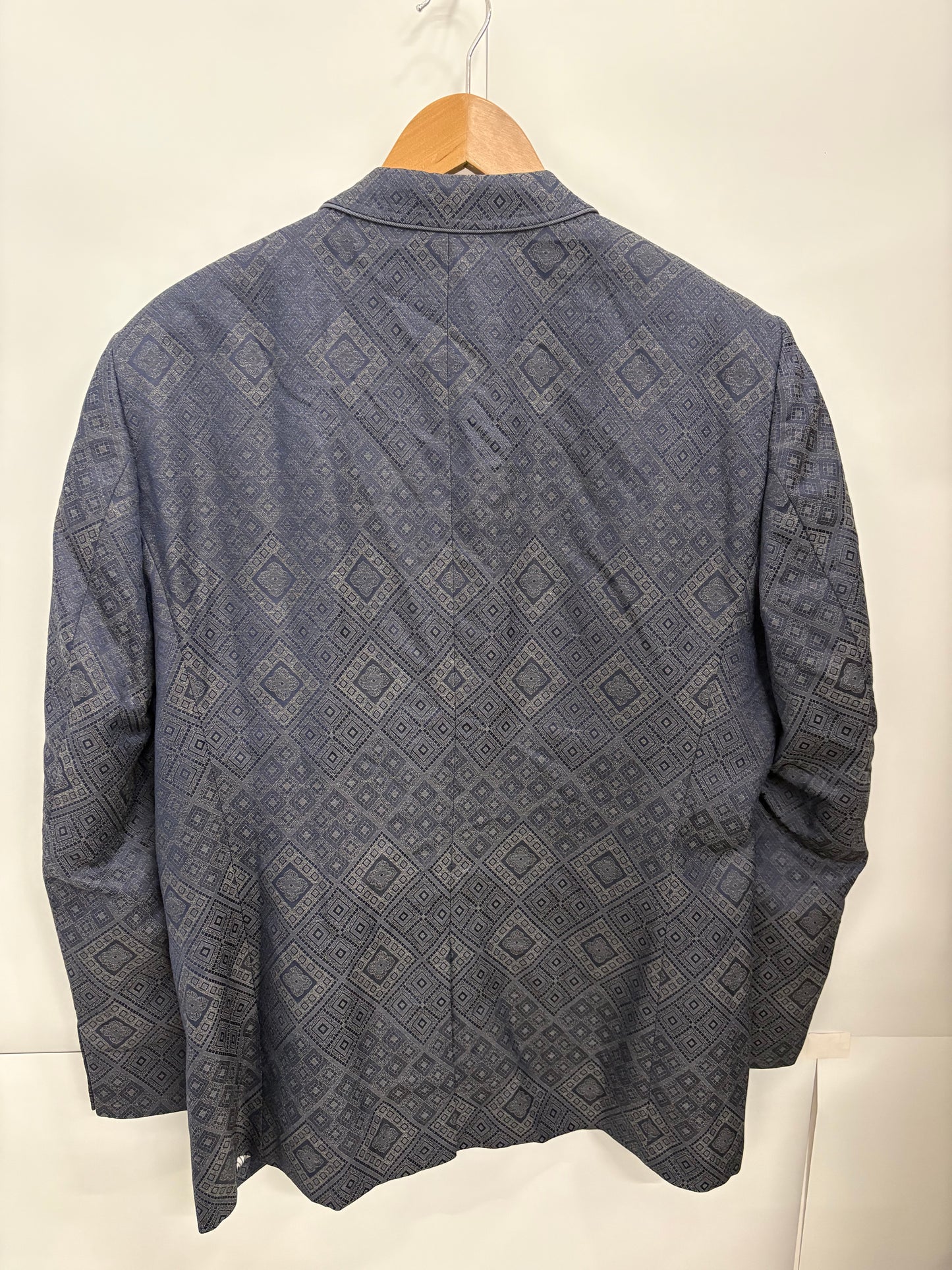 Ted Baker Grey Geometric Blazer Size 44S