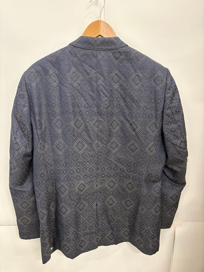 Ted Baker Grey Geometric Blazer Size 44S