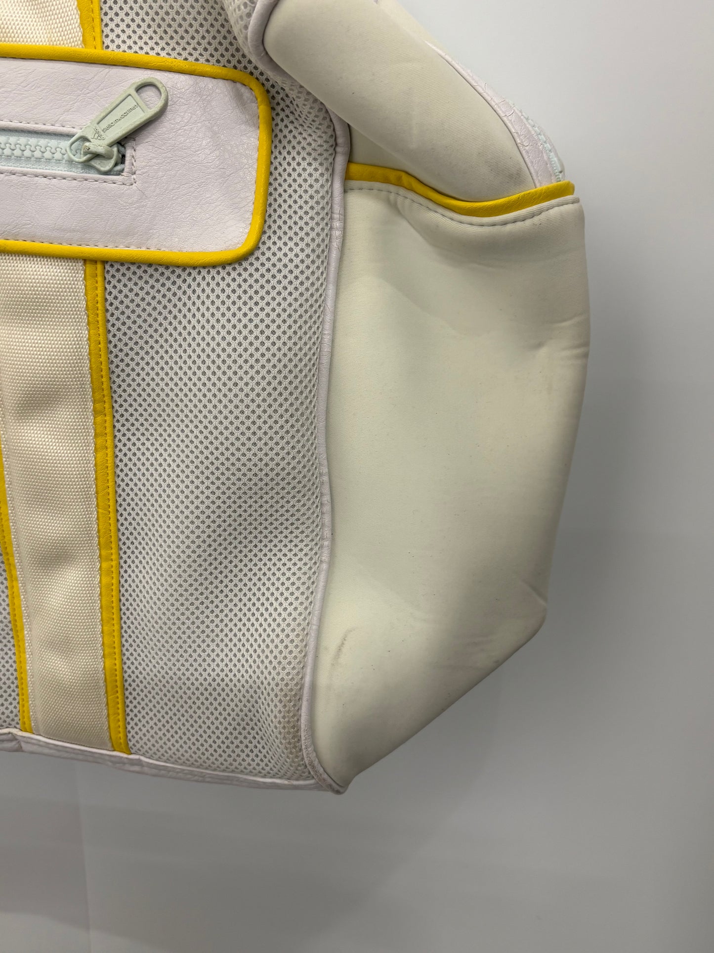 Adidas Stella McCartney White/Yellow Mesh Tote Bag
