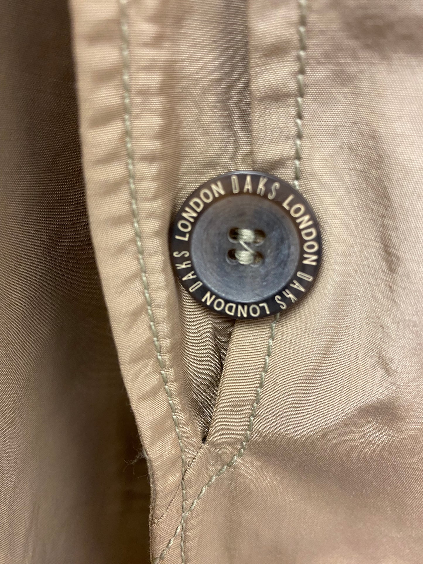 DAKS London Beige Coat Size XL