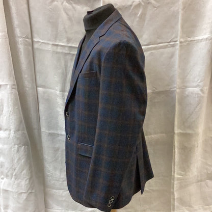 Ted Baker Tartan Navy Blue Jacket 44R