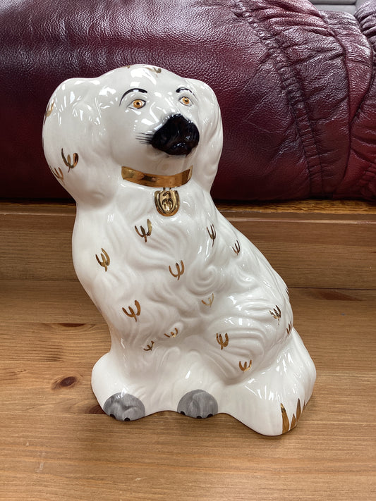 Beswick Ceramic Cream Gold Mantle Spaniel Dog