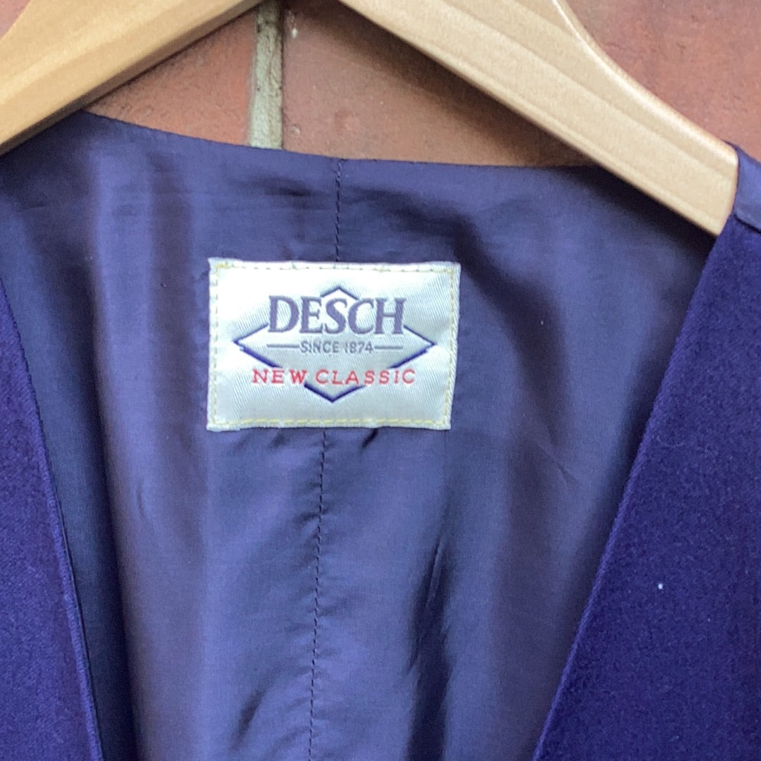 Desch Navy Wool Waistcoast Size XL