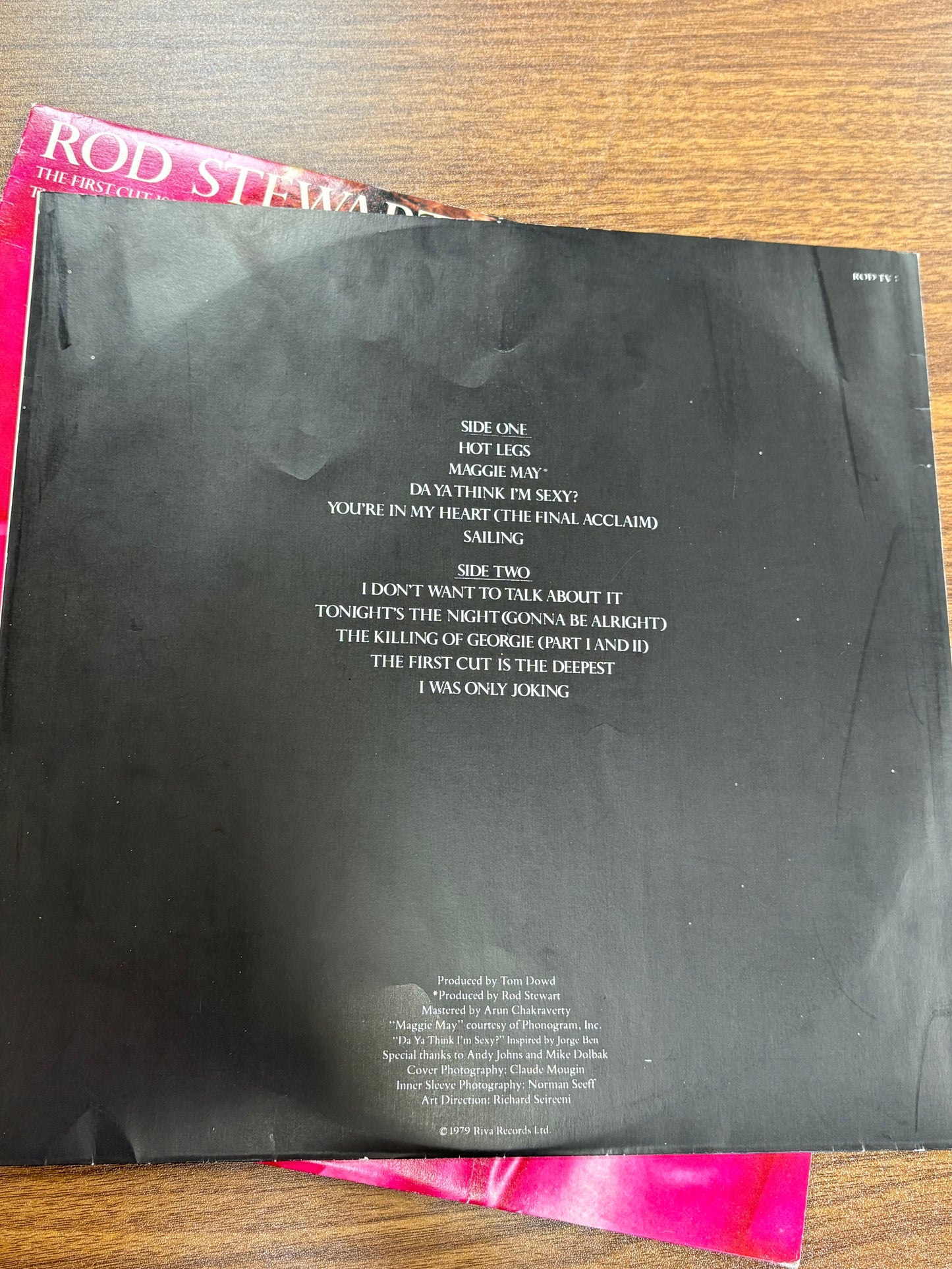 Rod Stewart's Greatest Hits 12" Vinyl, with Original Merchandise Insert