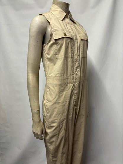 Michael Kors Beige Cotton Jumpsuit Small