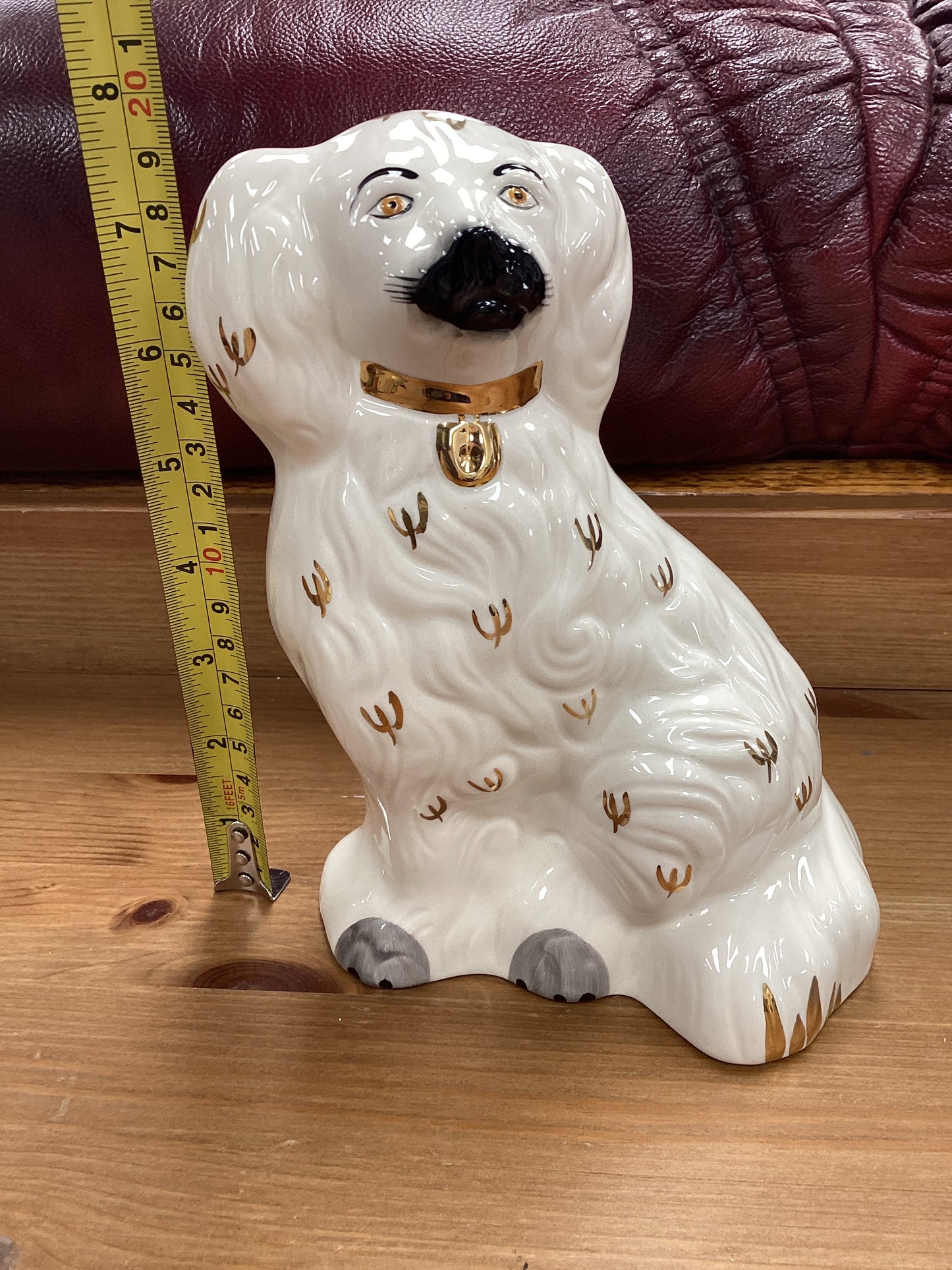 Beswick Ceramic Cream Gold Mantle Spaniel Dog
