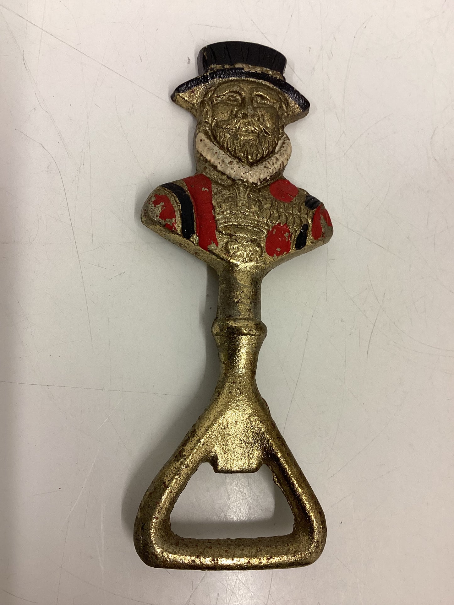 Brass Bell & Brass Bottle Opener Beefeater Soldiers