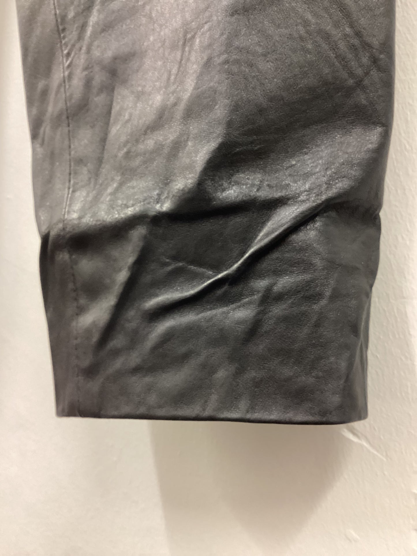 Vintage 90’s Y2K Black Leather Pants Size Small 24” Waist