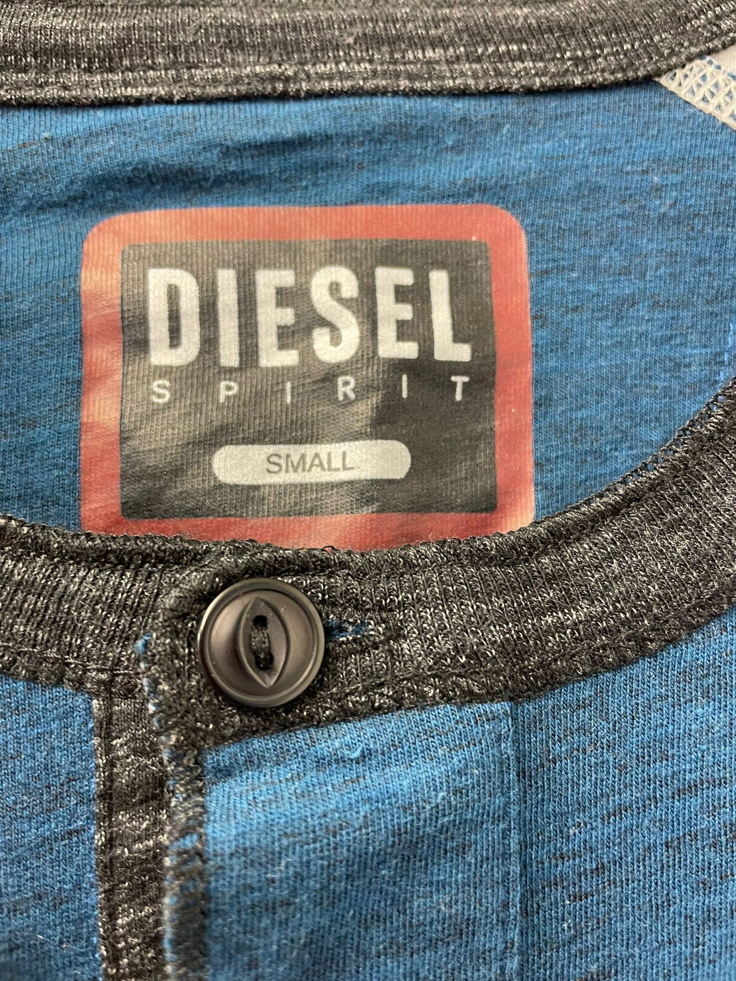 BNWT Diesel Spirit Coby Henley Tee in Barrister Blue