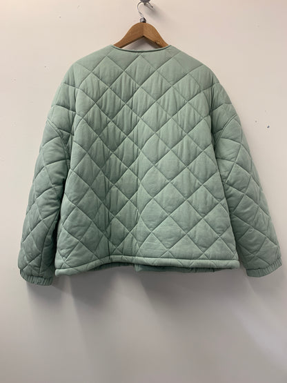 Papaya Sage Green Quilted Jacket