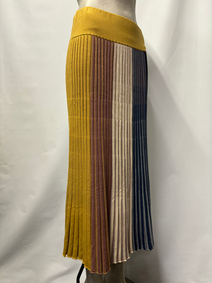 COS Multicolour Pleated Midi Skirt S BNWT