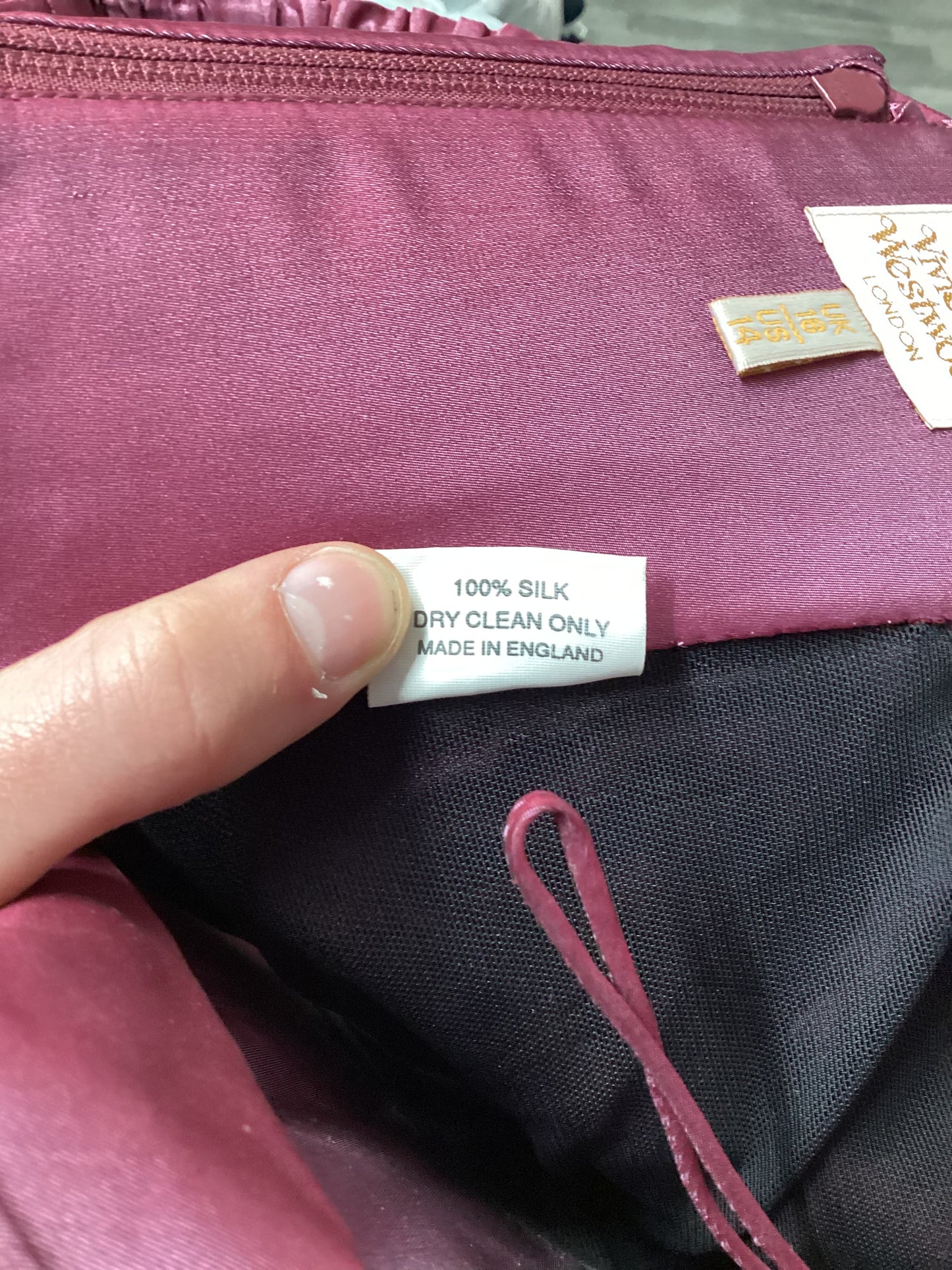 Vintage Vivienne Westwood Pink Taffeta Corset Size 16