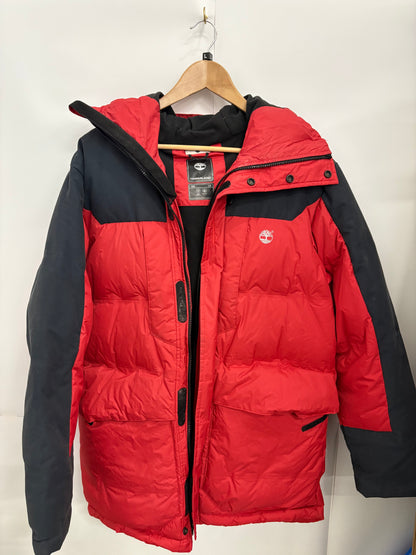 Timberland Men’s Hooded Puffer Parka Jacket Size L