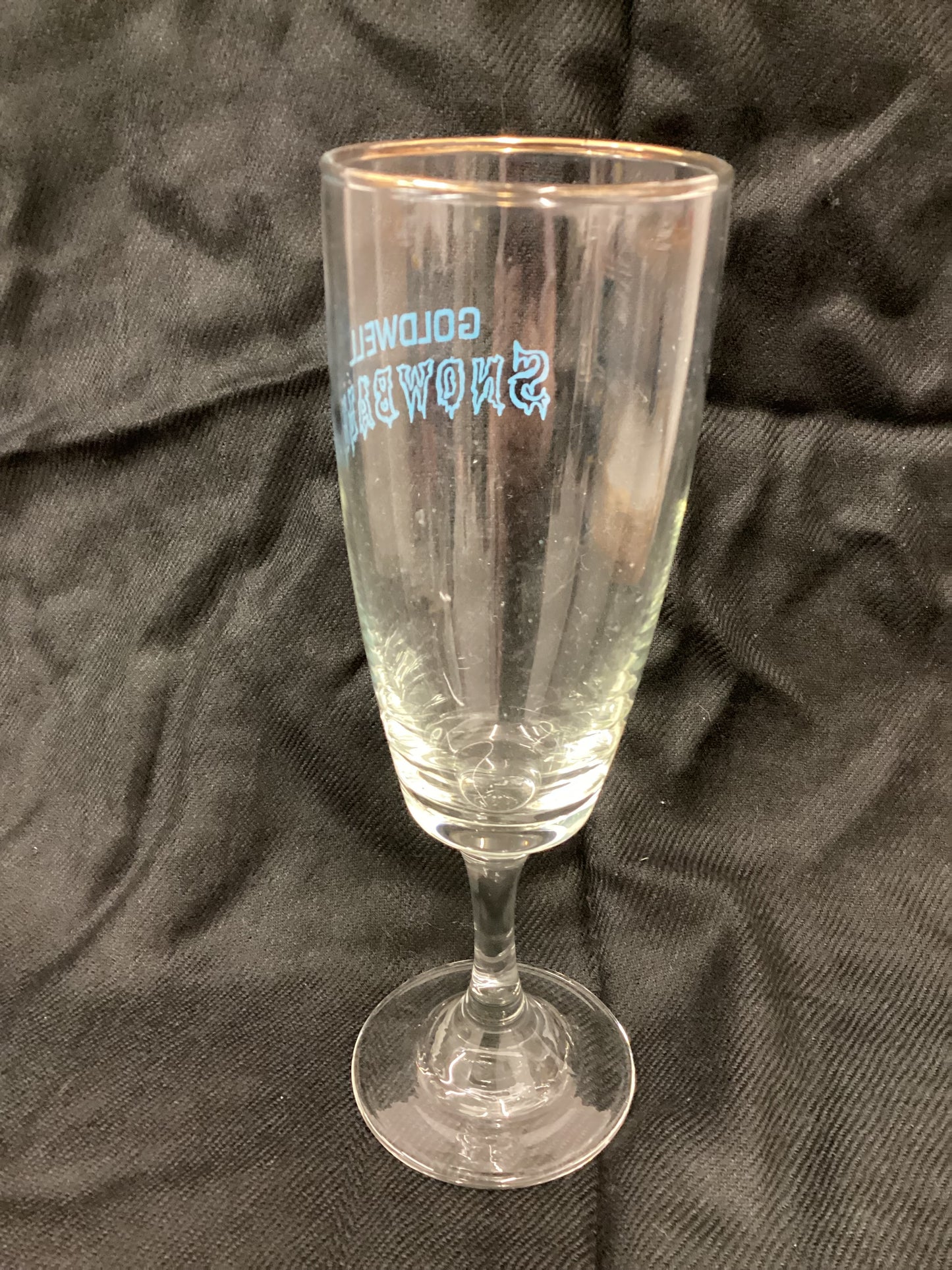 Pair Of Vintage Kitsch Golden Snowball Glasses