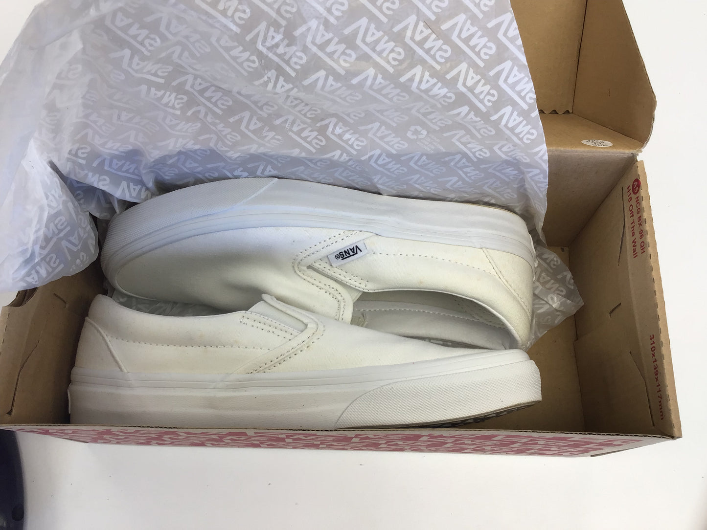 Vans Classic Slip-On True White Size 4.5