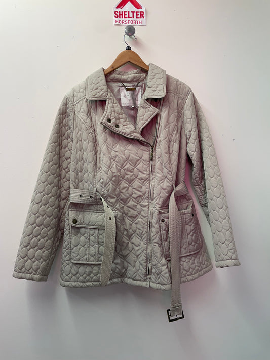 John Rocha Quilted Beige Coat Size 20