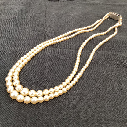 Vintage 2 String Necklace