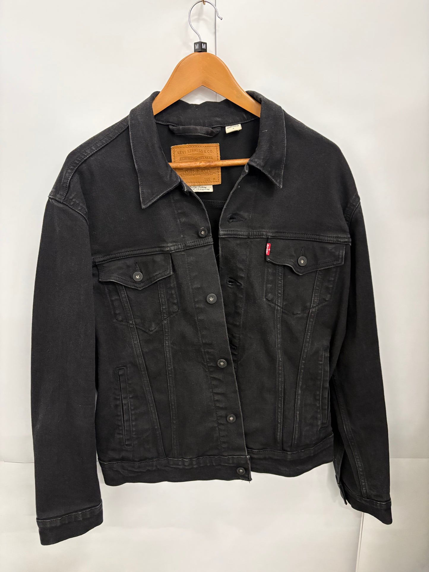 Levi’s Premium Men’s Black Denim Jacket Size M