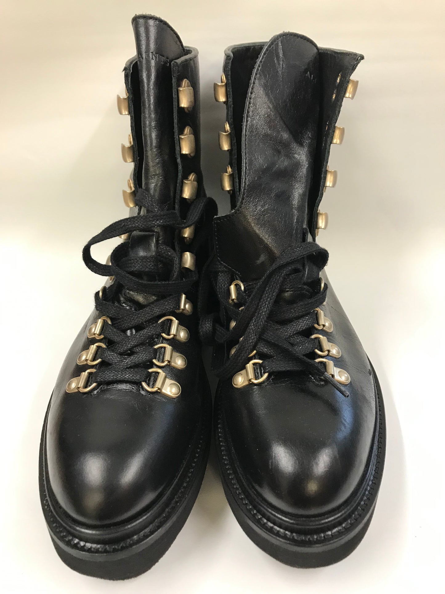 AllSaints Black Lace Up Boots Size 7 BNWT