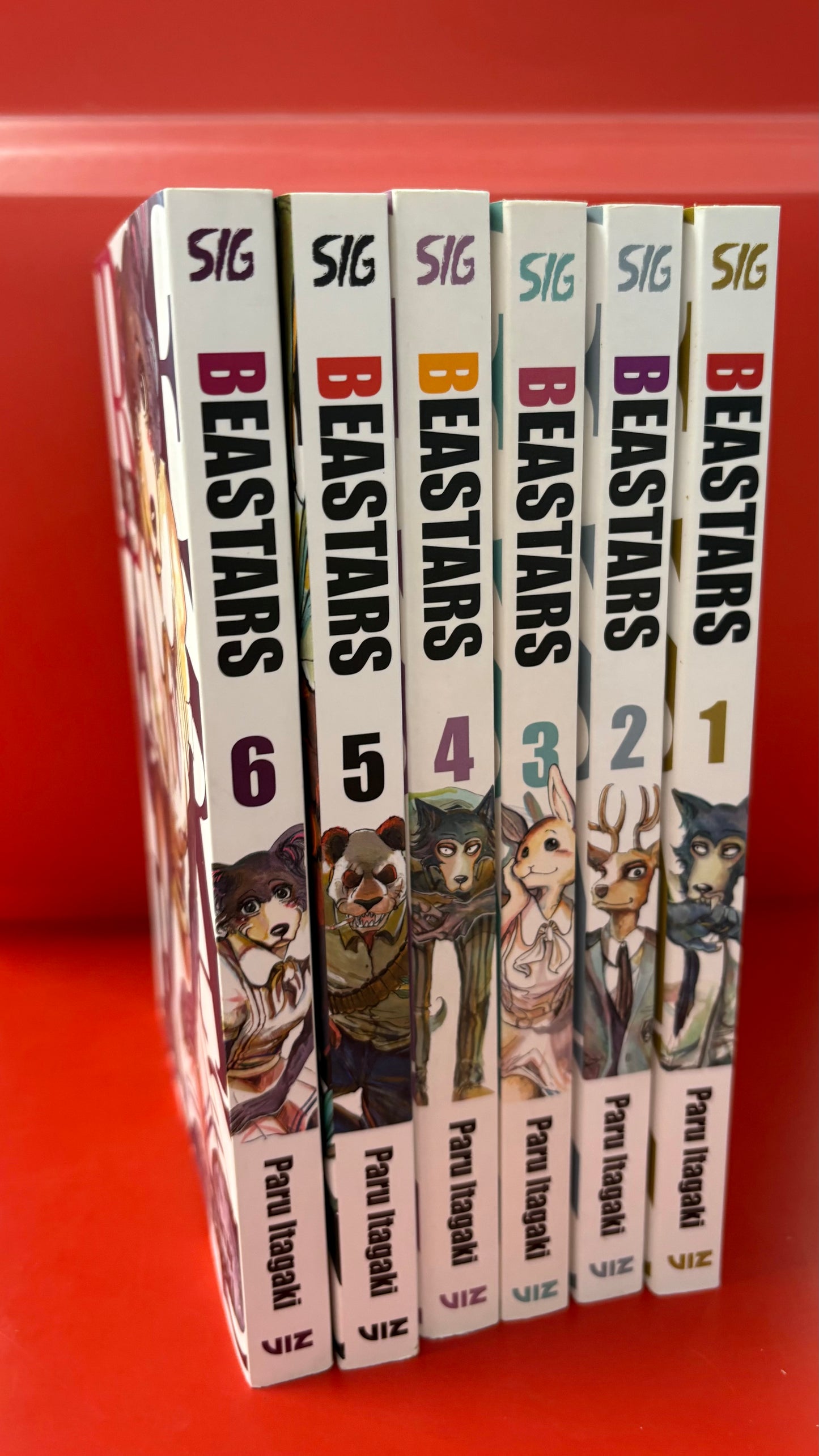 Beastars Series Manga by Paru Itagaki, Vols 1-6