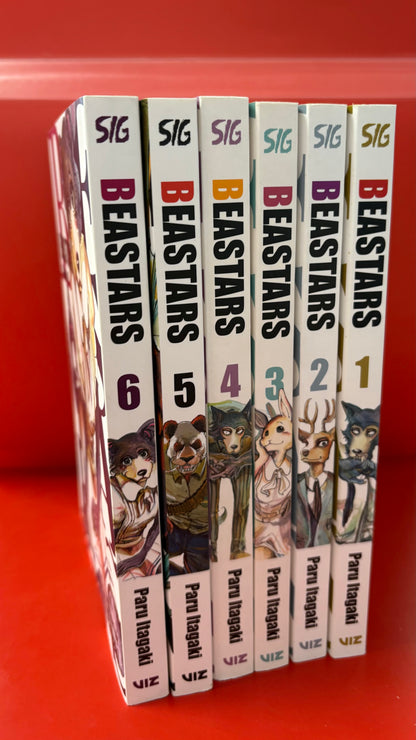 Beastars Series Manga by Paru Itagaki, Vols 1-6
