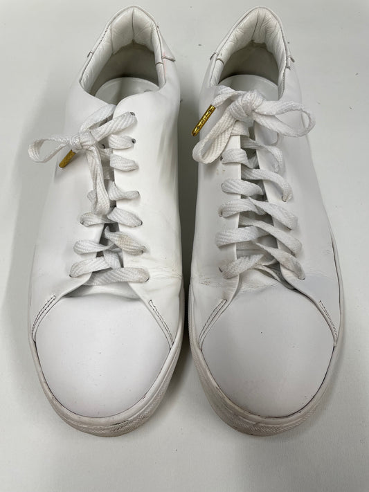 Arne White Pumps with Gold Tip Laces Size 11