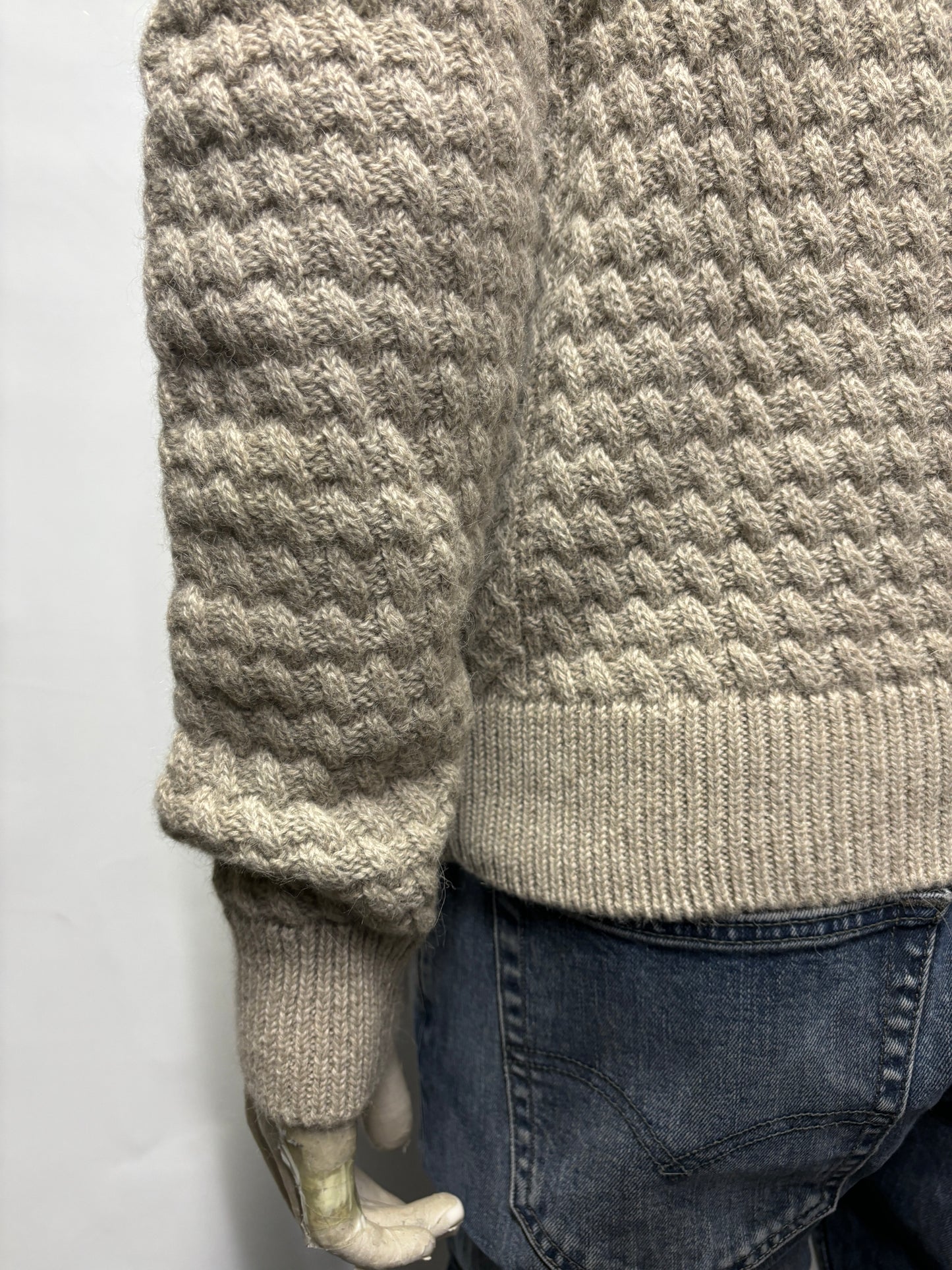 Bamfod & Sons Grey Alpaca Jumper S