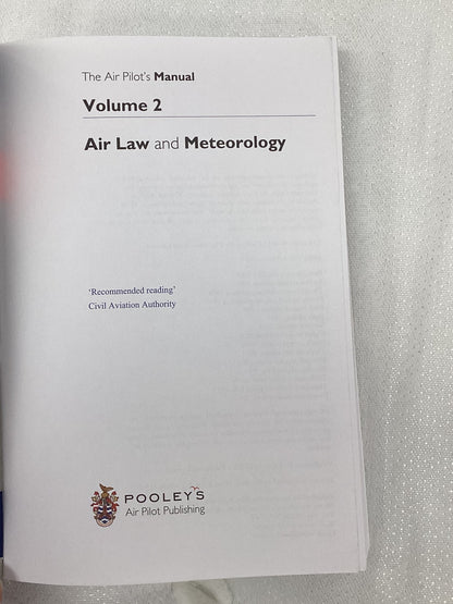 Air Pilots Manual Air Law and Meteorology