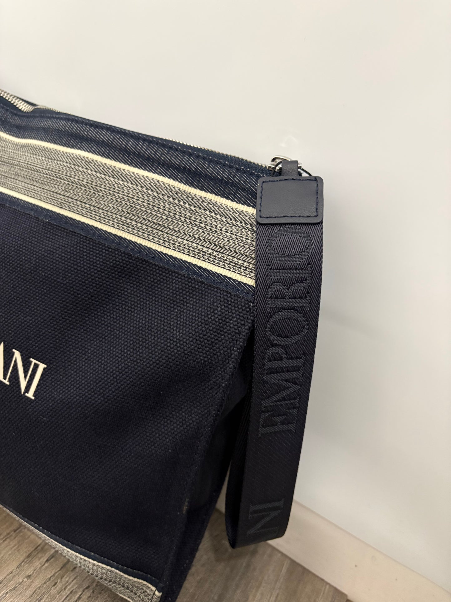 Emporio Armani Canvas Clutch Bag