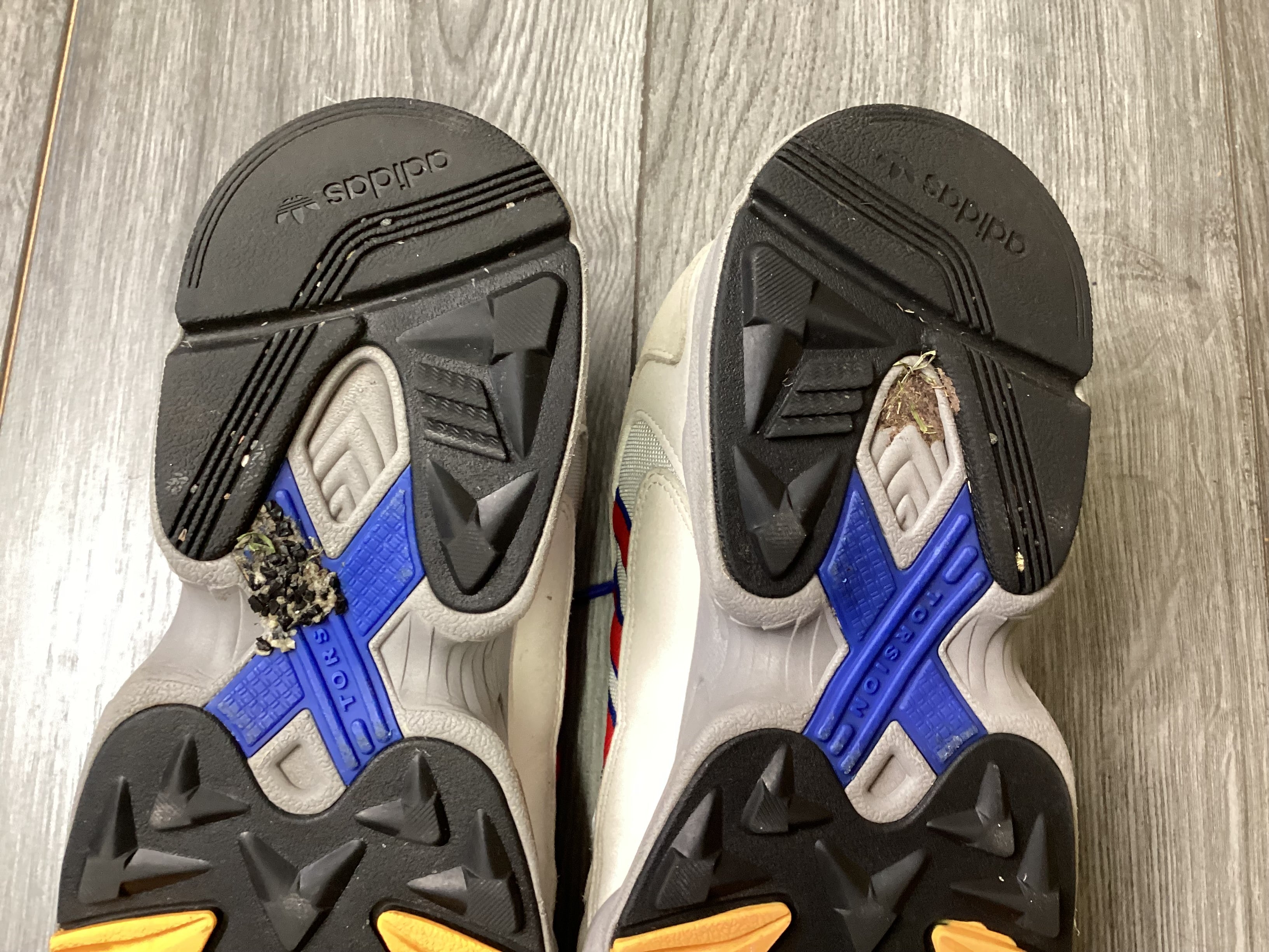 Pale blue adidas yung 1 deals