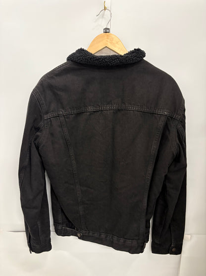 Levi's Mens Black Sherpa Trucker Jacket Size M