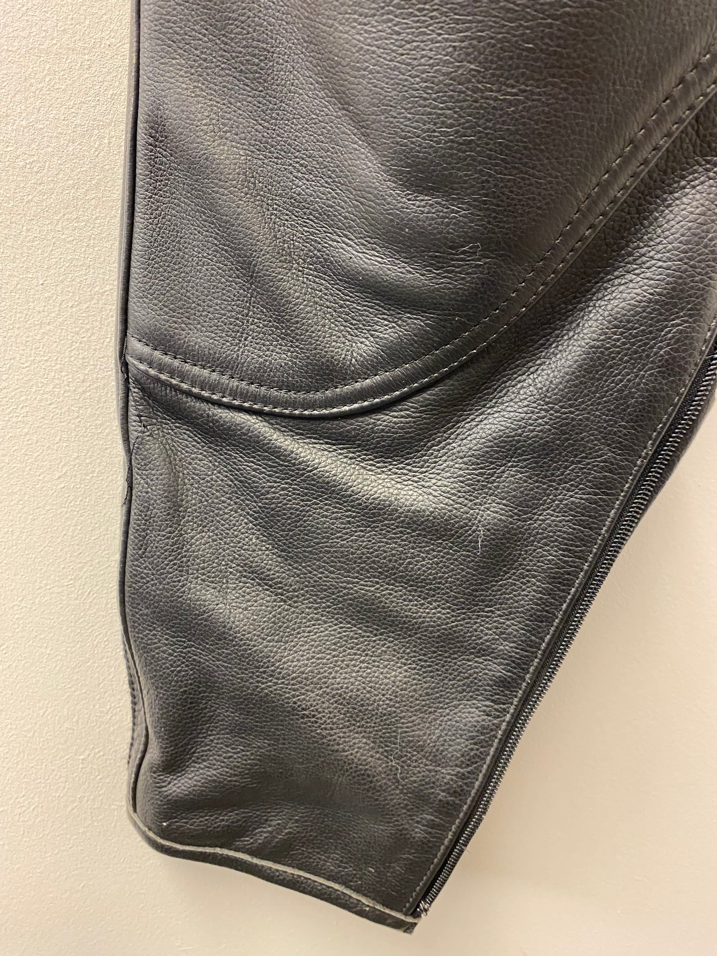 Akito Body Guard CE Protection Leather Biker Trousers Black Size 14