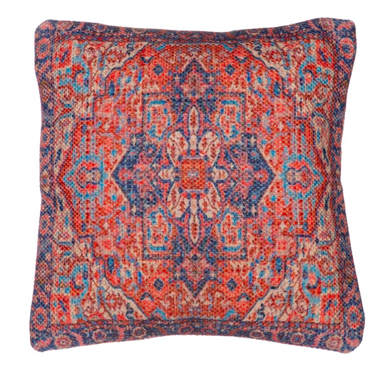 Darya Mandala Printed Square Recycled Fabric Cushion