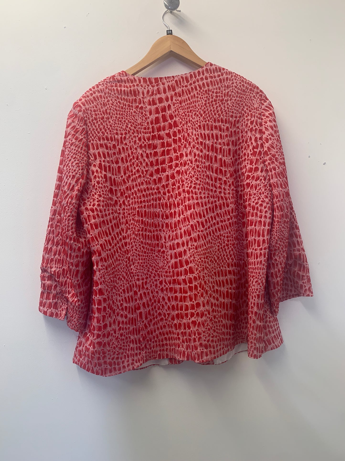 Habella Pink and Red Tunic Top