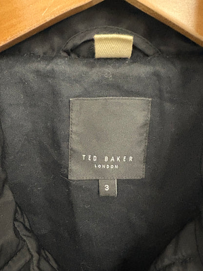 Ted Baker Black Quilted Mens Overshirt Jacket Size 3 (UK Size M)