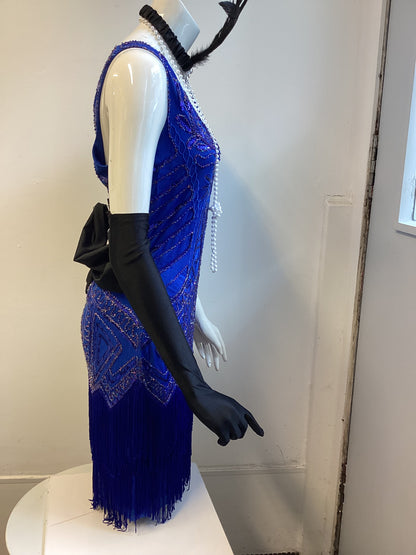 Blue Flapper dress Medium