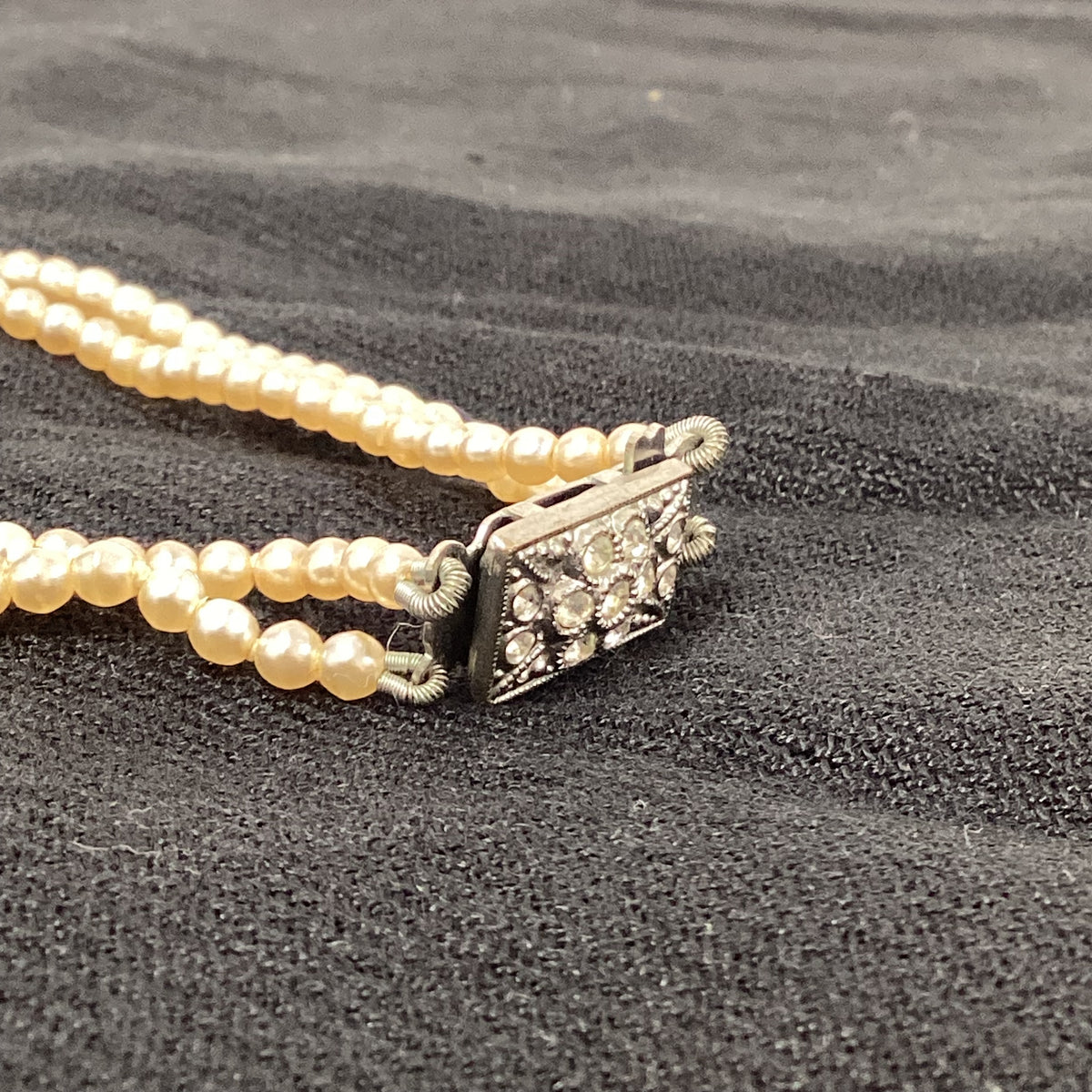 Vintage 2 String Necklace