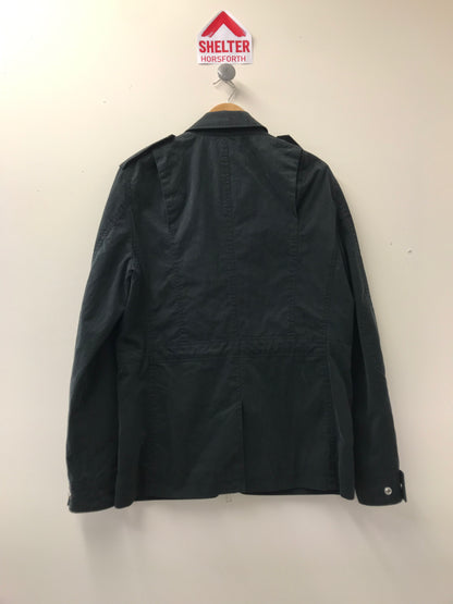 BNWT All Saints Snoed Stone Wash Black Jacket Size M