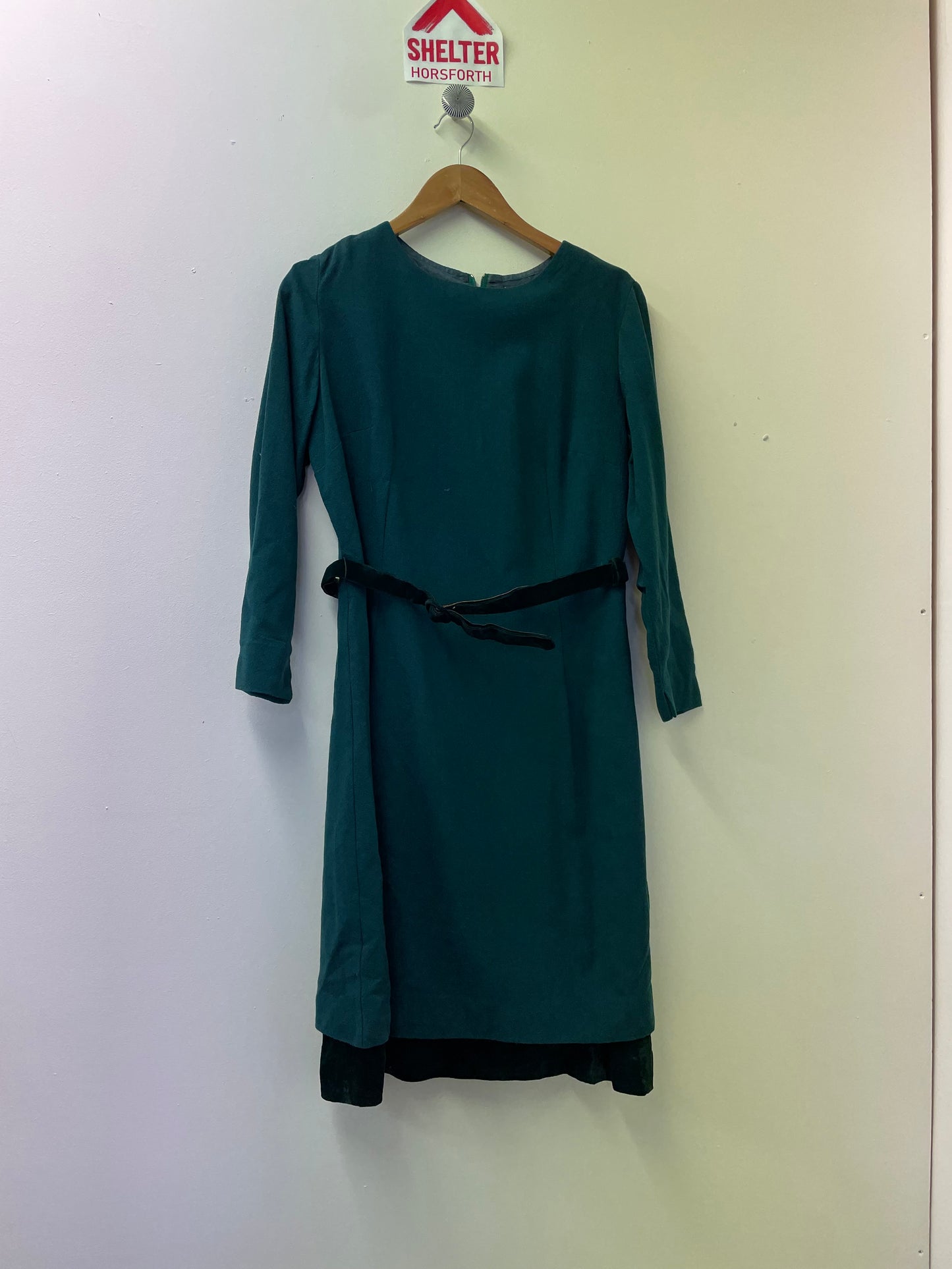 Rodney Slim Fit Vintage/Retro Wool Green Dress Size 18