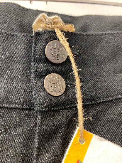 BNWT Lucy and Yak Cole Baggy Wide Leg Denim Jeans Black Size 46R