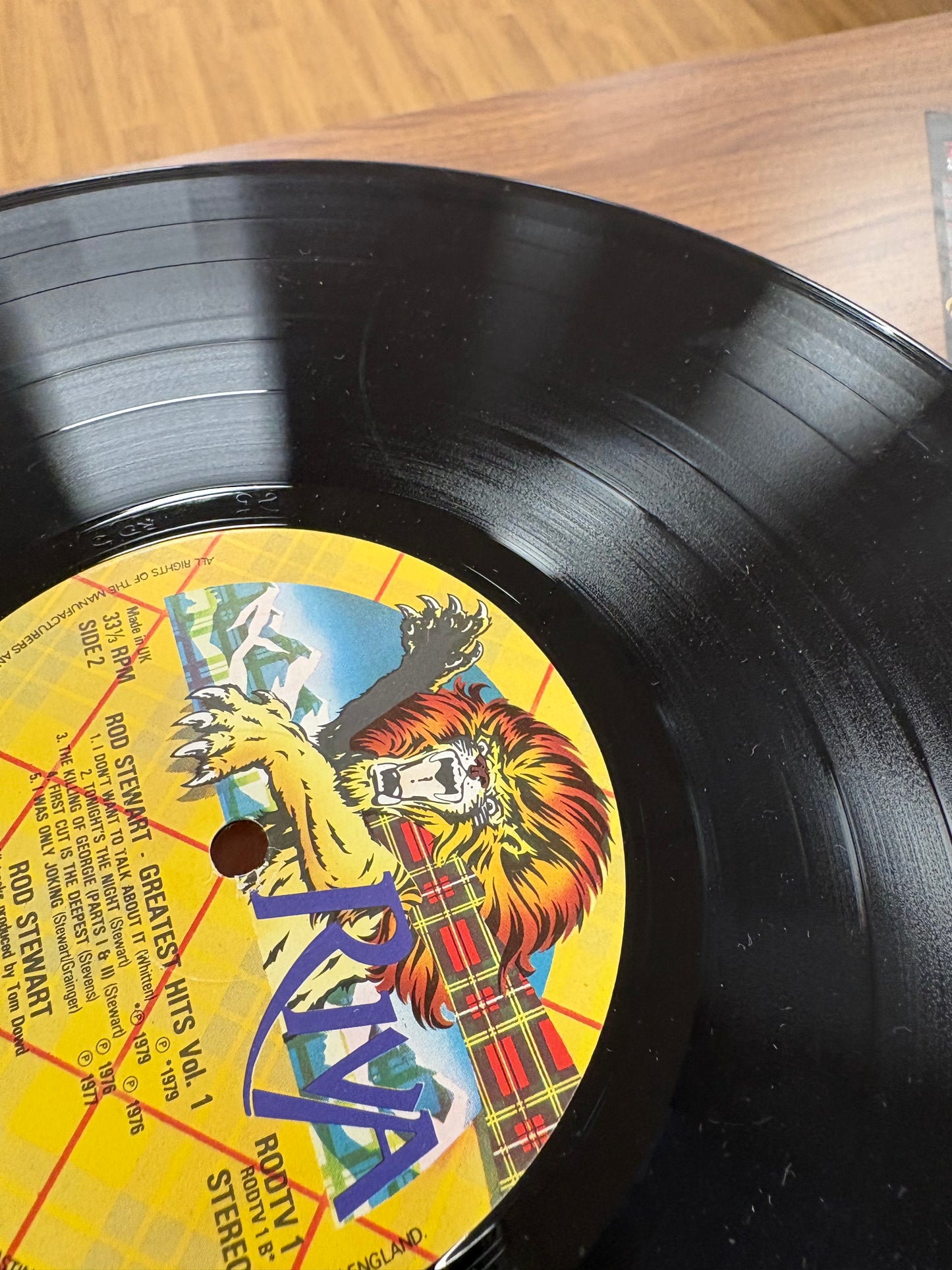 Rod Stewart's Greatest Hits 12" Vinyl, with Original Merchandise Insert