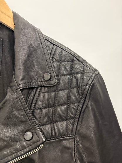 AllSaints Conroy Men’s Leather Biker Jacket Size S