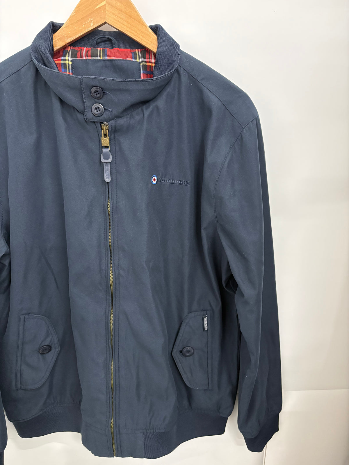 Lambretta Navy Mens Harrington Jacket Size L