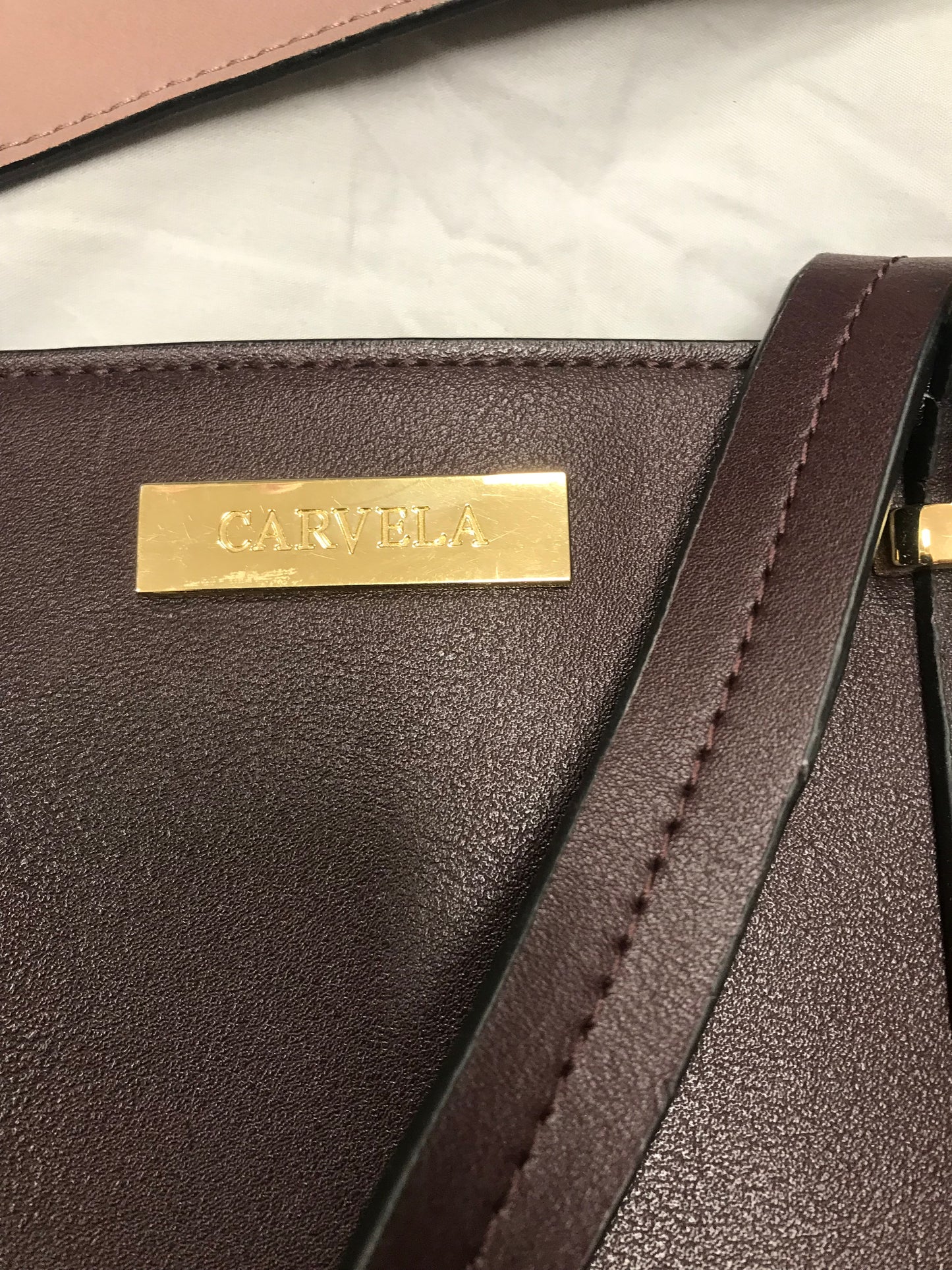 Carvela Bergundy and Red Tote Bag, Long Strap Included