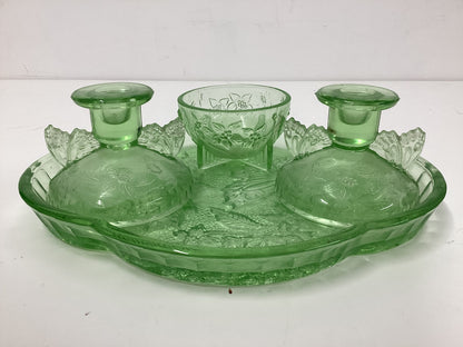 Sowerby Glass Vintage Tray Dressing Table Set