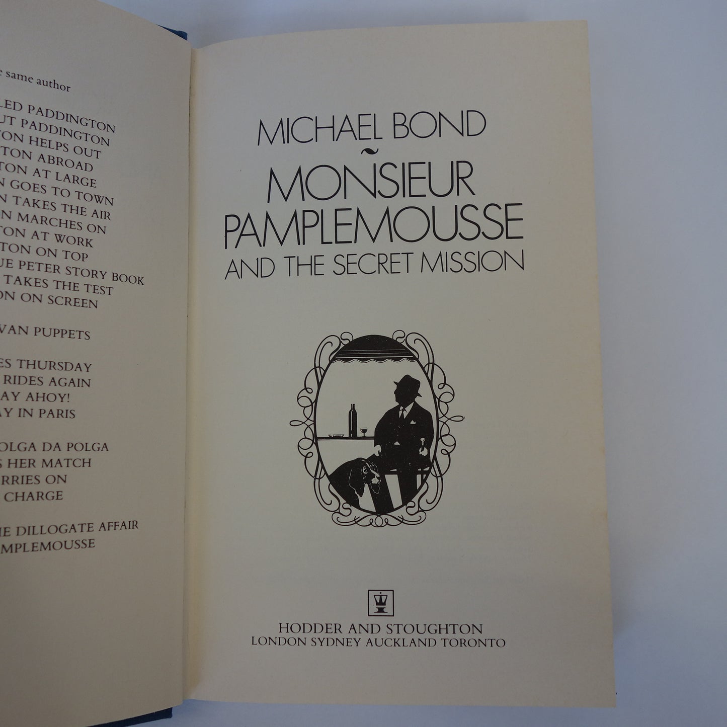 Monsieur Pamplemousse and the secret mission by Michael Bond - First Edition hardback book